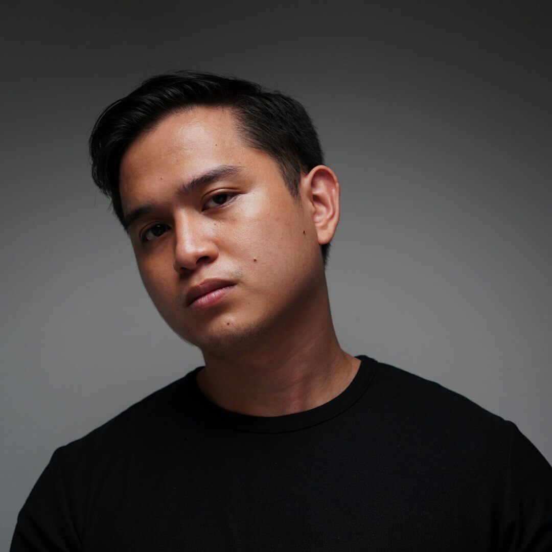 Studio portrait of a young man