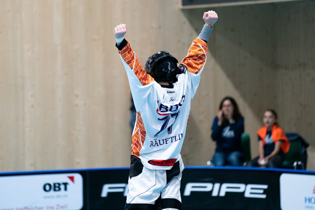 sports star celebrating win