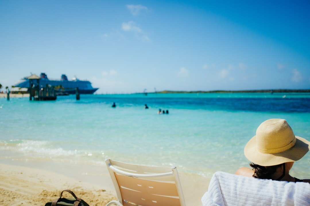 celebrity on tropical beach