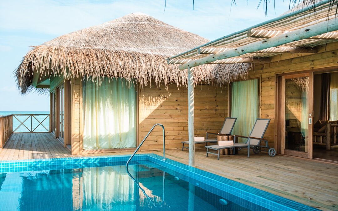 luxury hotel pool